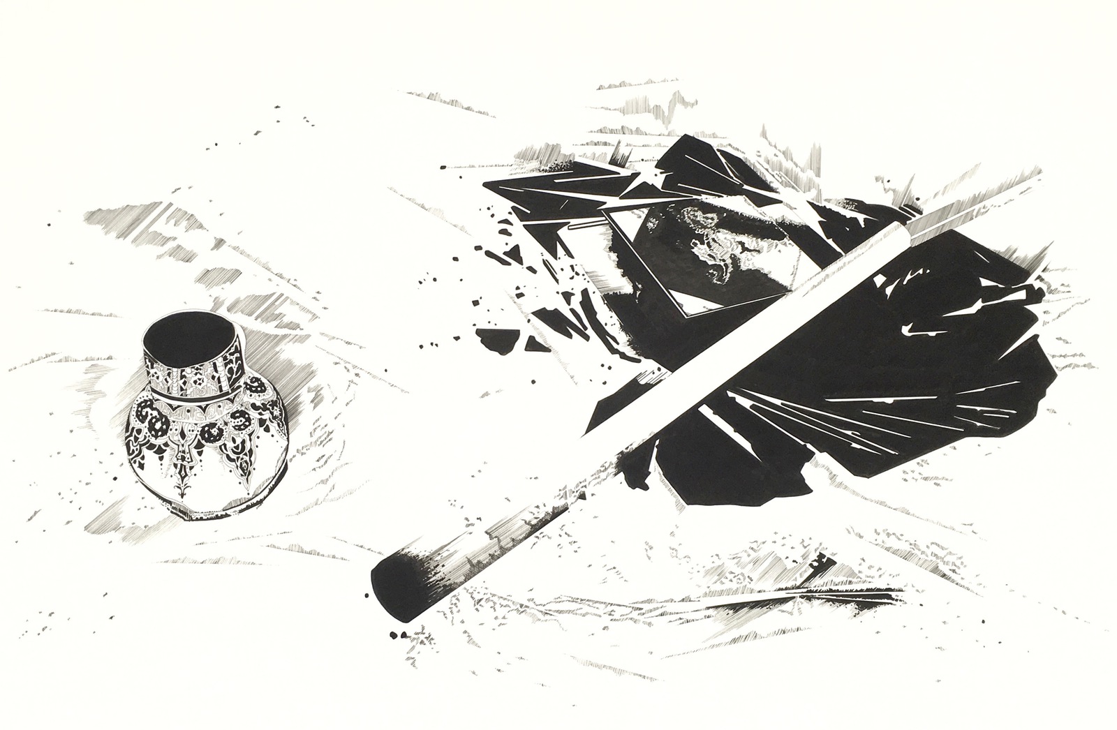 Dans le sillage d'une journ�e #1, 2017