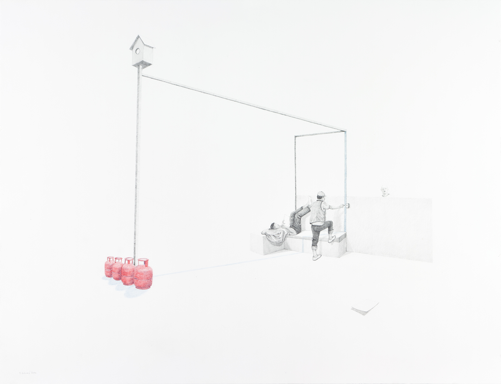 Amorce dans l'air l�ger #3, 2020