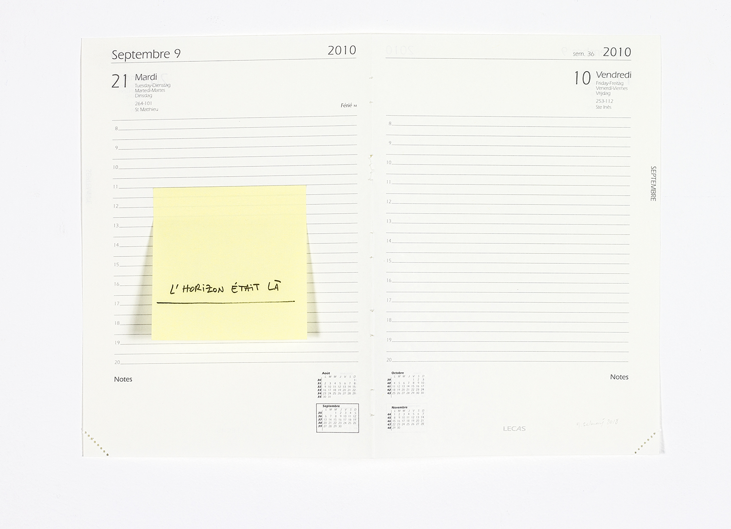 L'horizon �tait l�, 2018